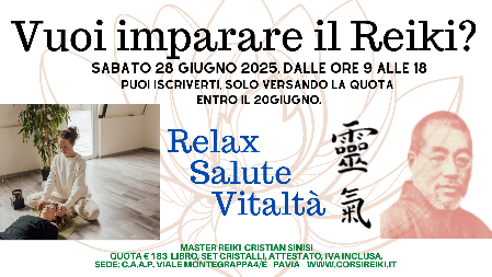 corso reiki 28 giugno 2025 - pavia 