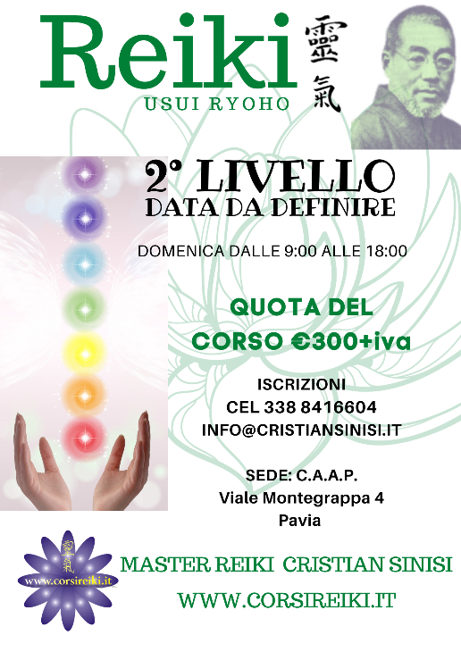 reiki 2 liv. pavia - master cristian sinisi