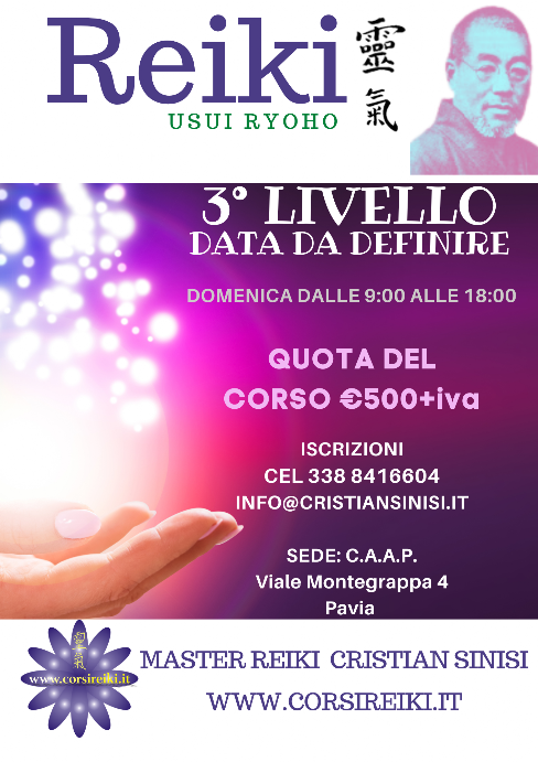 corso di reiki 3 livello - master cristian sinisi