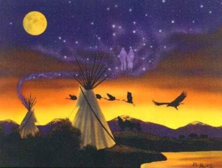 tepee nativi d'america